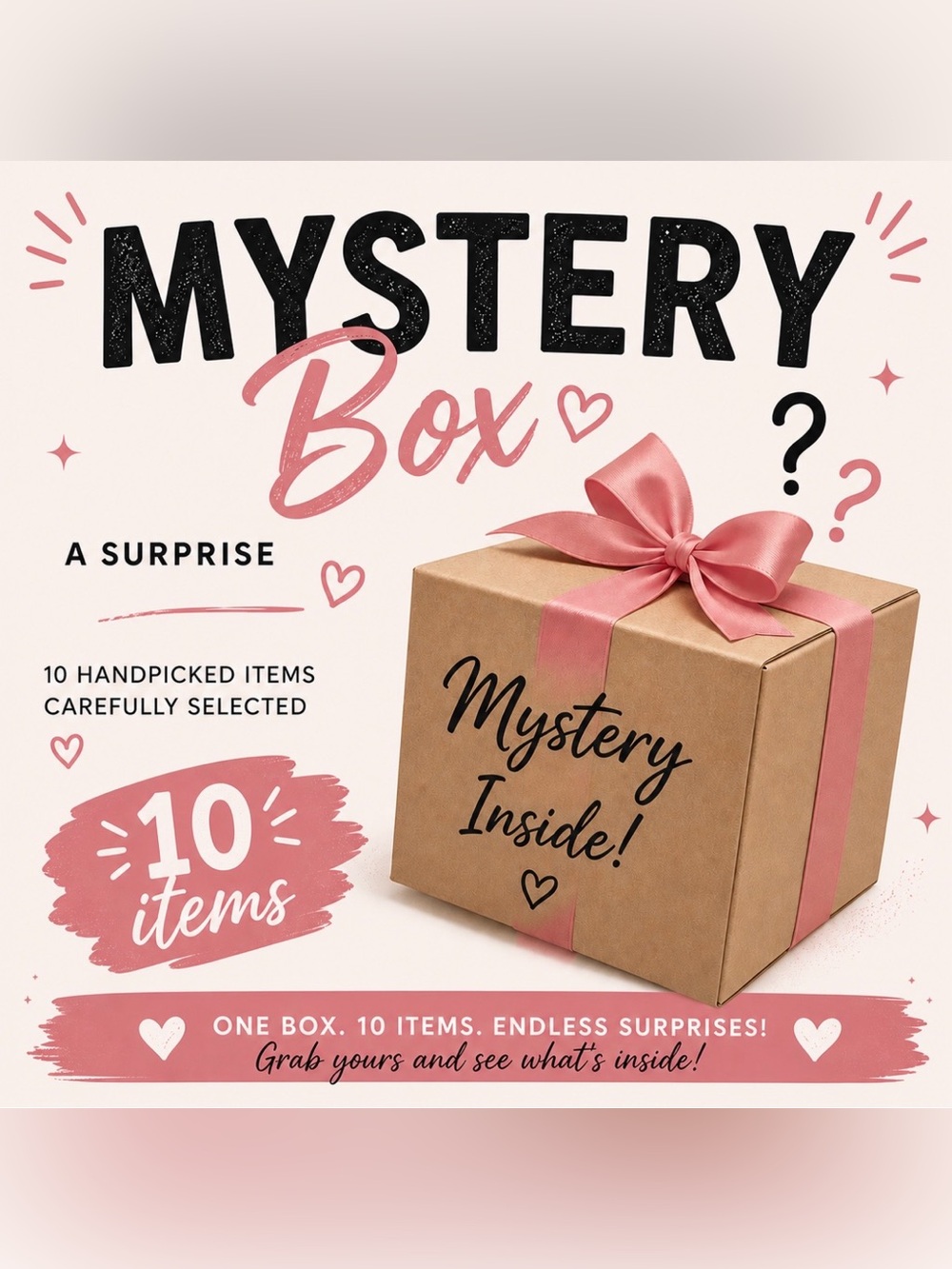 SIZE S: 10 ITEM MYSTERY BOX❕🤍